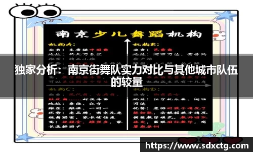 独家分析：南京街舞队实力对比与其他城市队伍的较量